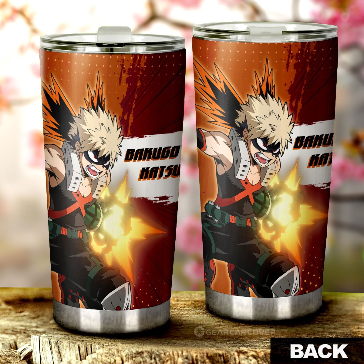 Katsuki Bakugo Tumbler Cup Custom For Fans - Gearcarcover - 3