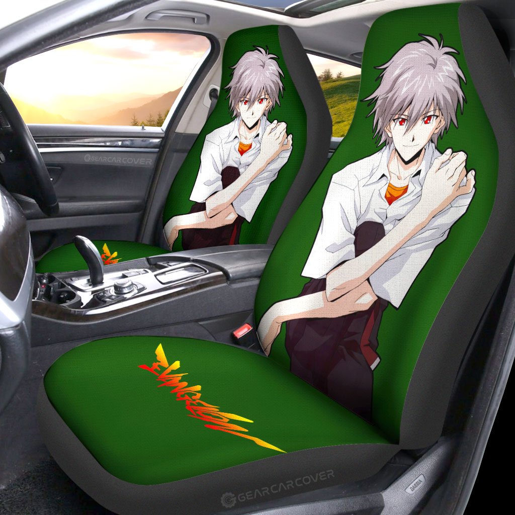 Kaworu Nagisa Car Seat Covers Custom NGE Car Accessories - Gearcarcover - 2
