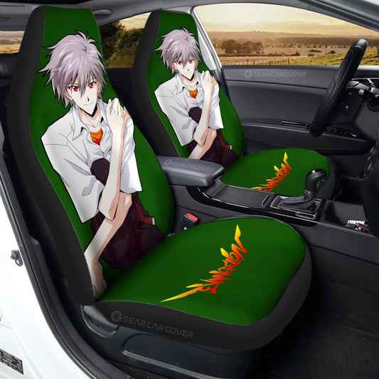 Kaworu Nagisa Car Seat Covers Custom NGE Car Accessories - Gearcarcover - 1