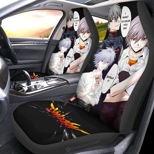 Kaworu Nagisa Car Seat Covers Custom NGE - Gearcarcover - 2