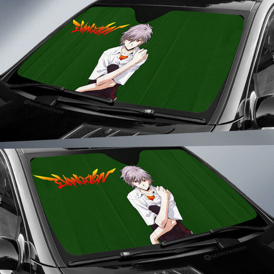 Kaworu Nagisa Car Sunshade Custom NGE Car Accessories - Gearcarcover - 2