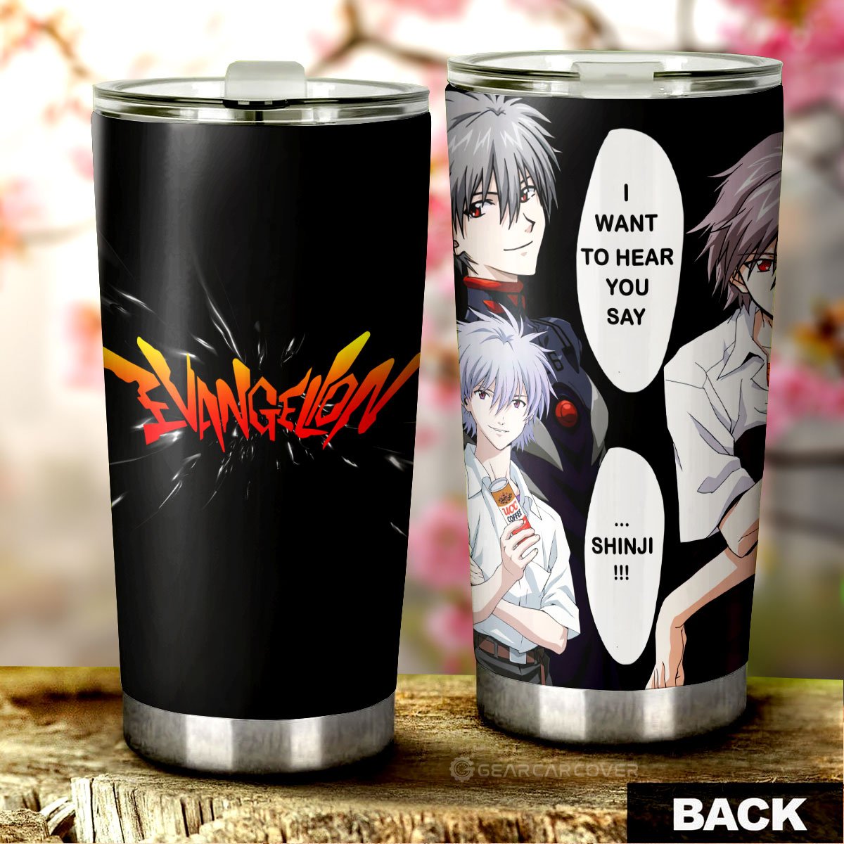 Kaworu Nagisa Tumbler Cup Custom NGE - Gearcarcover - 1