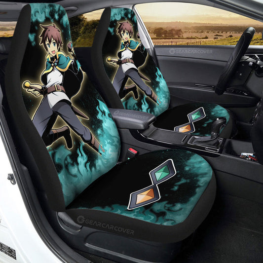 Kazuma Satou Car Seat Covers Custom Anime Car Accessories - Gearcarcover - 2