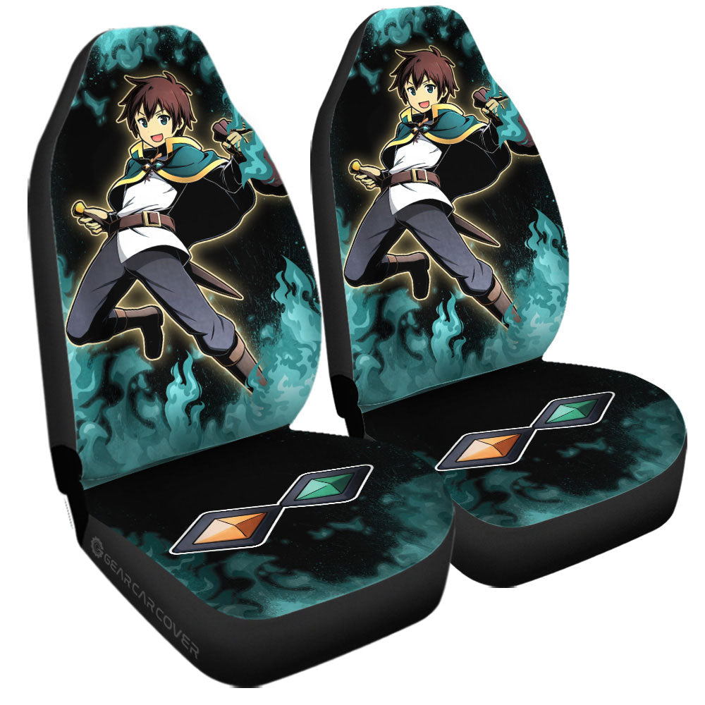 Kazuma Satou Car Seat Covers Custom Anime Car Accessories - Gearcarcover - 3