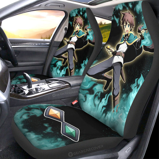 Kazuma Satou Car Seat Covers Custom Anime Car Accessories - Gearcarcover - 1
