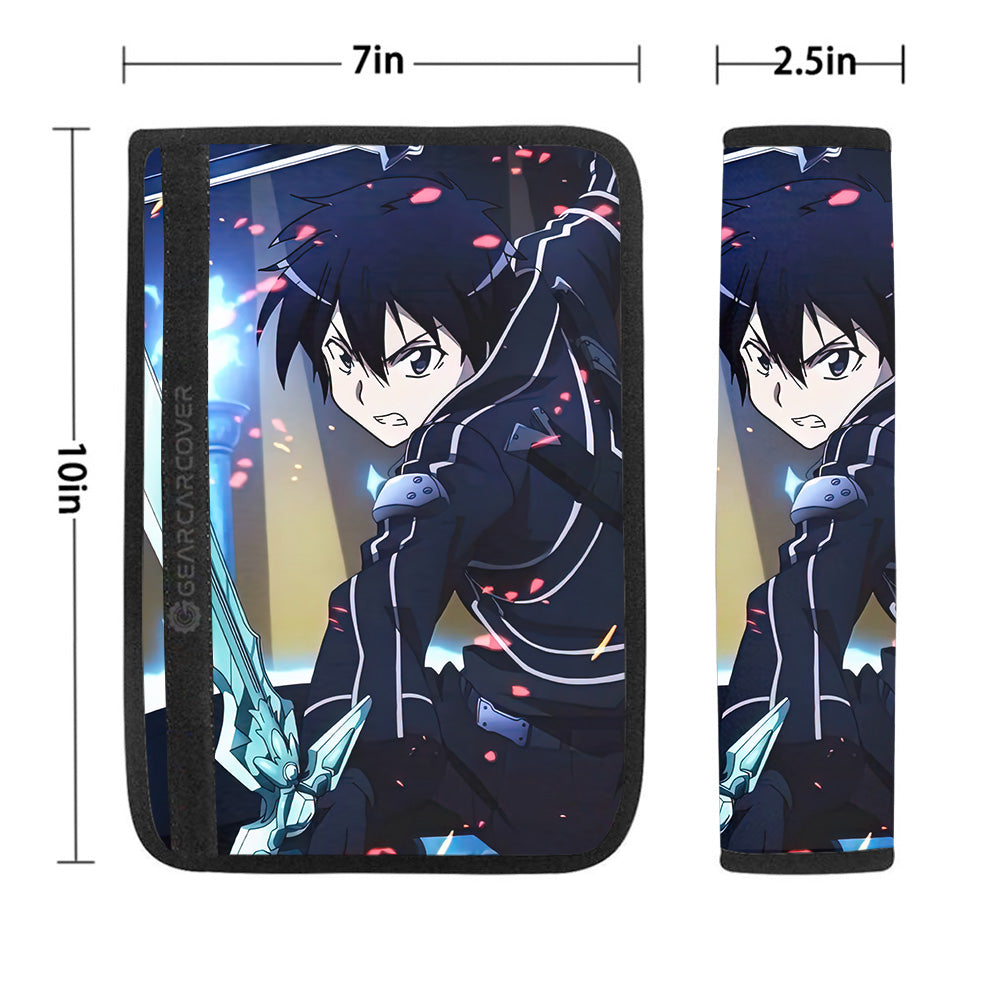 Kazuto Kirigaya Kirito Seat Belt Covers Custom Car Accessories - Gearcarcover - 1