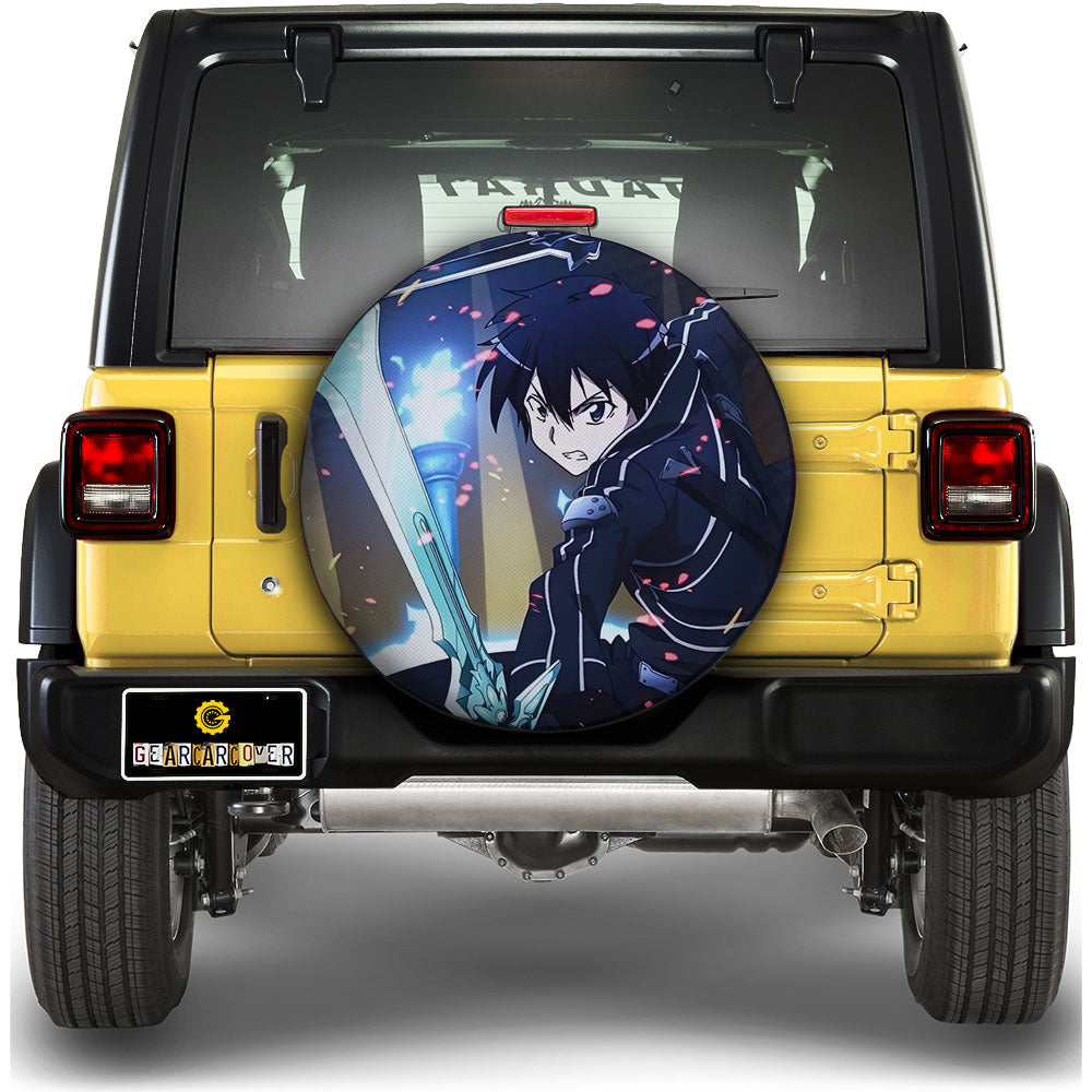 Kazuto Kirigaya Kirito Spare Tire Covers Custom Car Accessories - Gearcarcover - 1