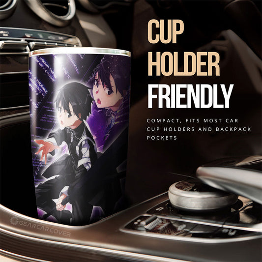 Kazuto Kirigaya (Kirito) Tumbler Cup Custom - Gearcarcover - 2