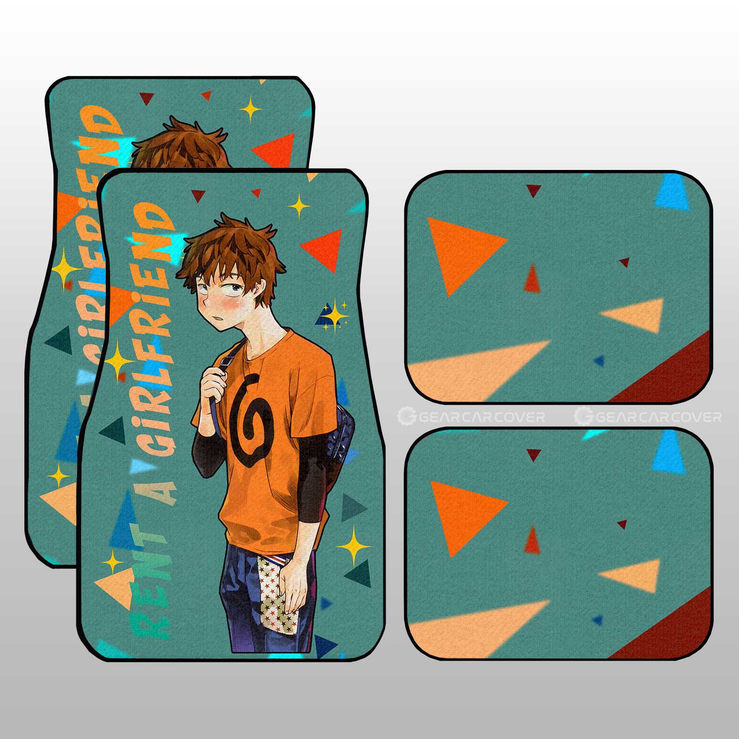 Kazuya Kinoshita Car Floor Mats Custom Rent A Girlfriend Car Accessoriess - Gearcarcover - 1