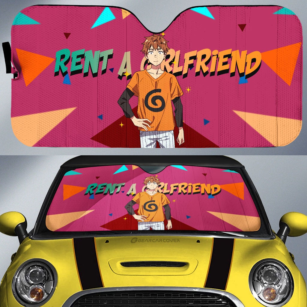 Kazuya Kinoshita Car Sunshade Custom Rent A Girlfriend Car Accessories - Gearcarcover - 1