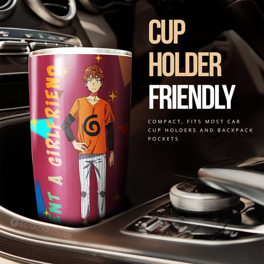 Kazuya Kinoshita Tumbler Cup Custom Rent A Girlfriend Car Accessories - Gearcarcover - 2