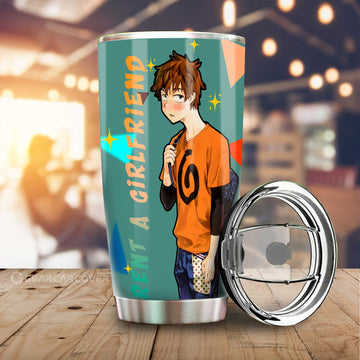 Kazuya Kinoshita Tumbler Cup Custom Rent A Girlfriend Car Accessoriess - Gearcarcover - 1