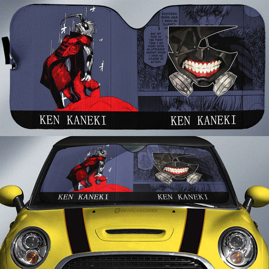 Ken Kaneki Car Sunshade Custom Car Interior Accessories - Gearcarcover - 1
