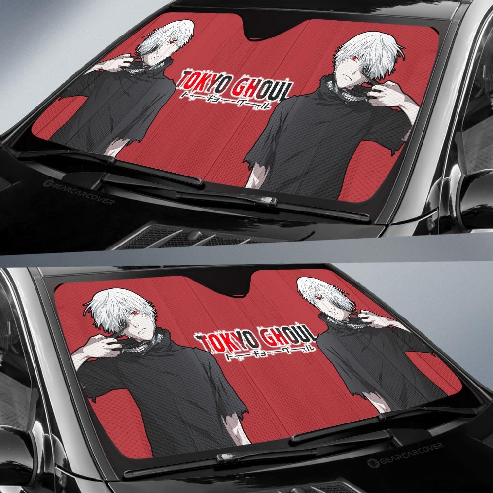 Ken Kaneki Car Sunshade Custom Main Car Accessories - Gearcarcover - 2