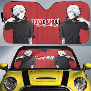 Ken Kaneki Car Sunshade Custom Main Car Accessories - Gearcarcover - 1