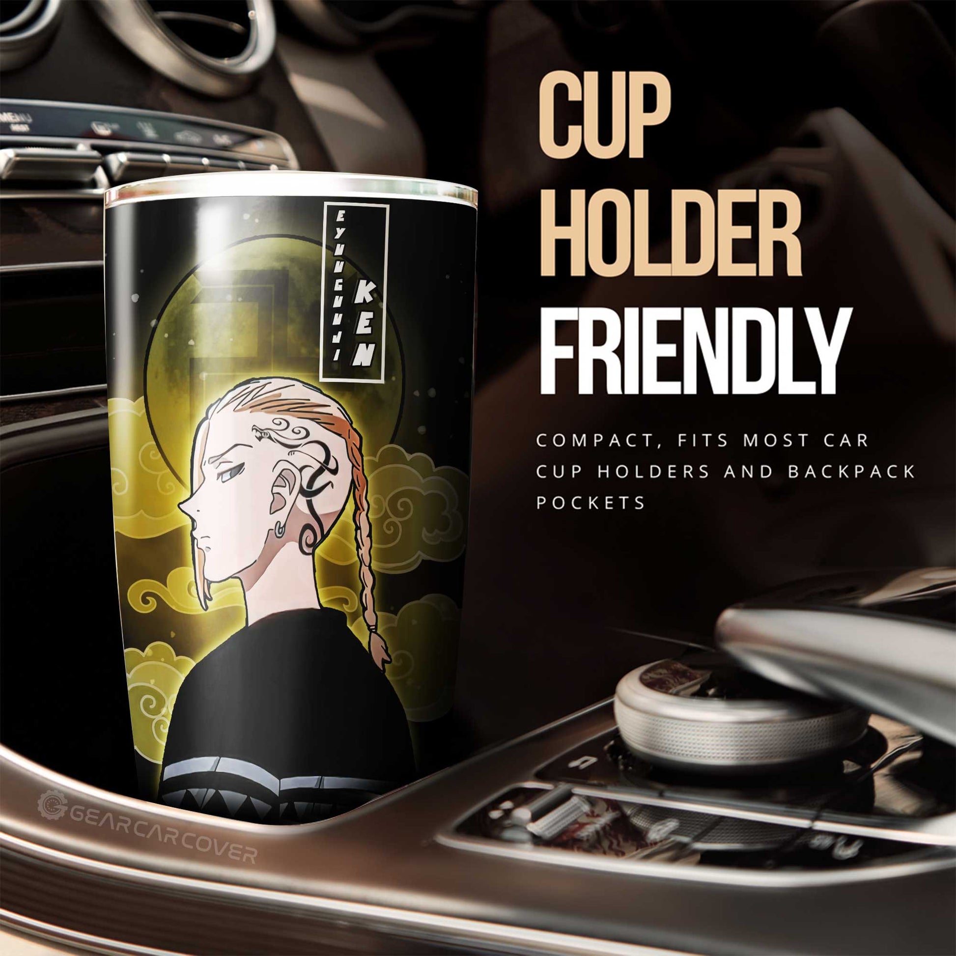 Ken Ryuguji Tumbler Cup Custom Car Interior Accessories - Gearcarcover - 2