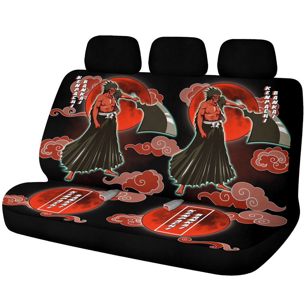 Kenpachi Bankai Car Back Seat Covers Custom Bleach Car Accessories - Gearcarcover - 1