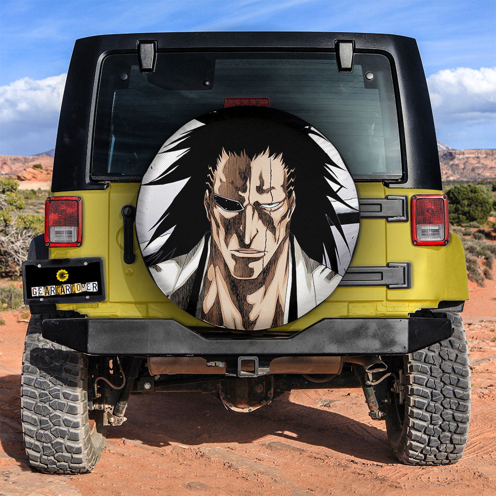 Kenpachi Zaraki Spare Tire Covers Custom Bleach Car Accessories - Gearcarcover - 3