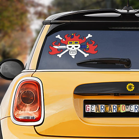 Kid Pirates Flag Car Sticker Custom Car Accessories - Gearcarcover - 1