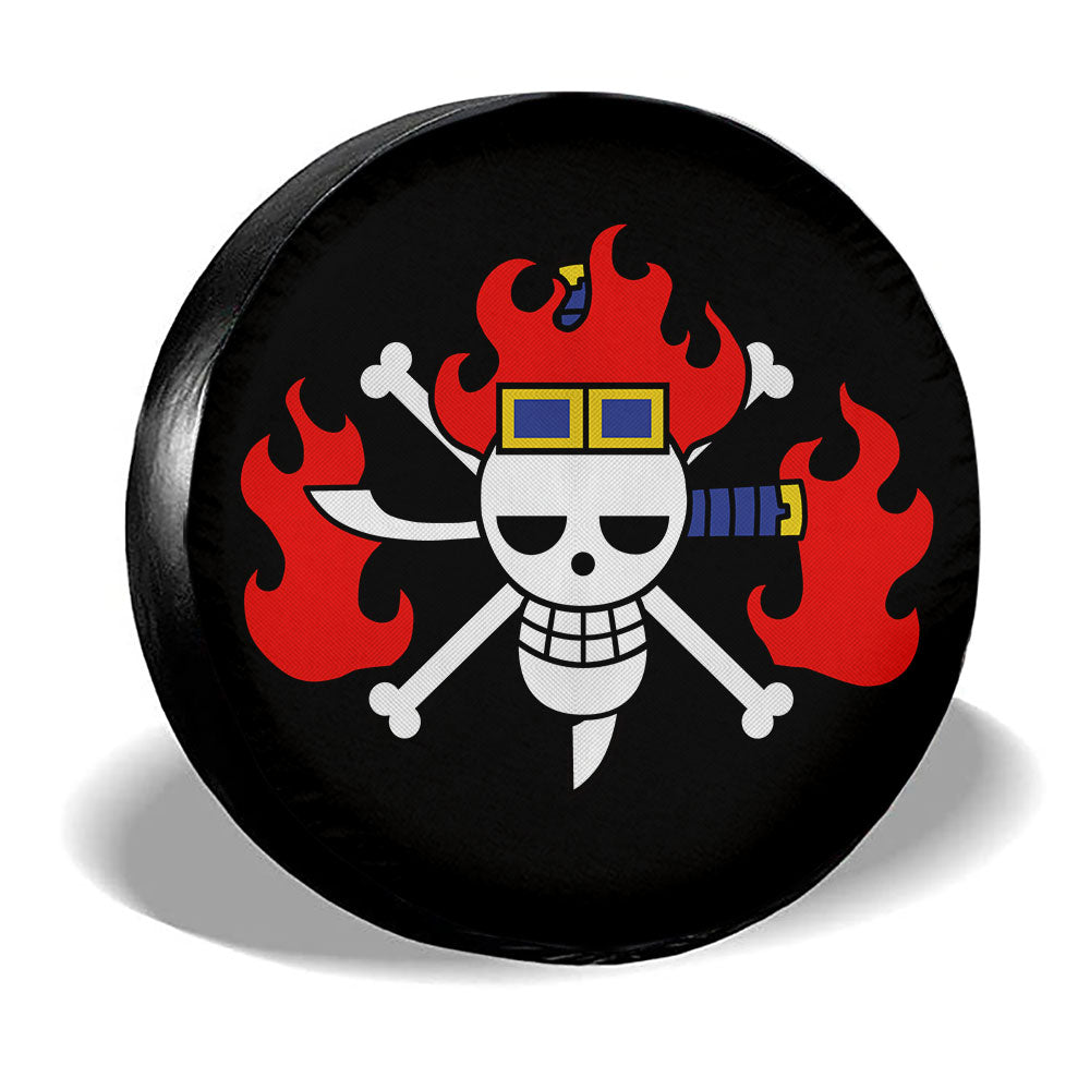 Kid Pirates Flag Spare Tire Covers Custom Car Accessories - Gearcarcover - 2
