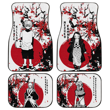 Killua Nezuko Ichigo Nelliel Car Floor Mats Custom Japan Style Anime Car Accessories - Gearcarcover - 1