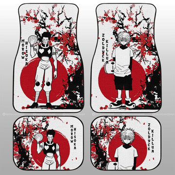 Killua Zoldyck And Hisoka Morow Car Floor Mats Custom Japan Style Car Accessories - Gearcarcover - 1