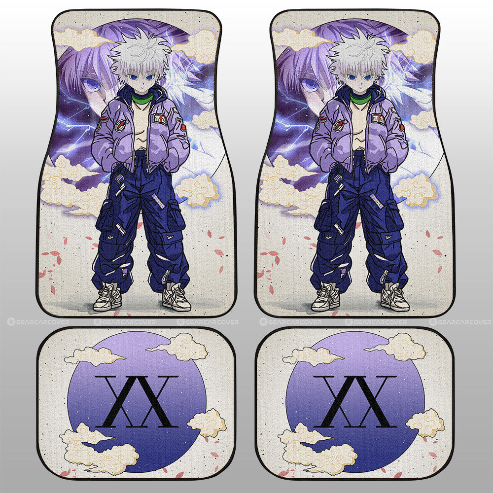 Killua Zoldyck Car Floor Mats Anime Collection - Gearcarcover - 1