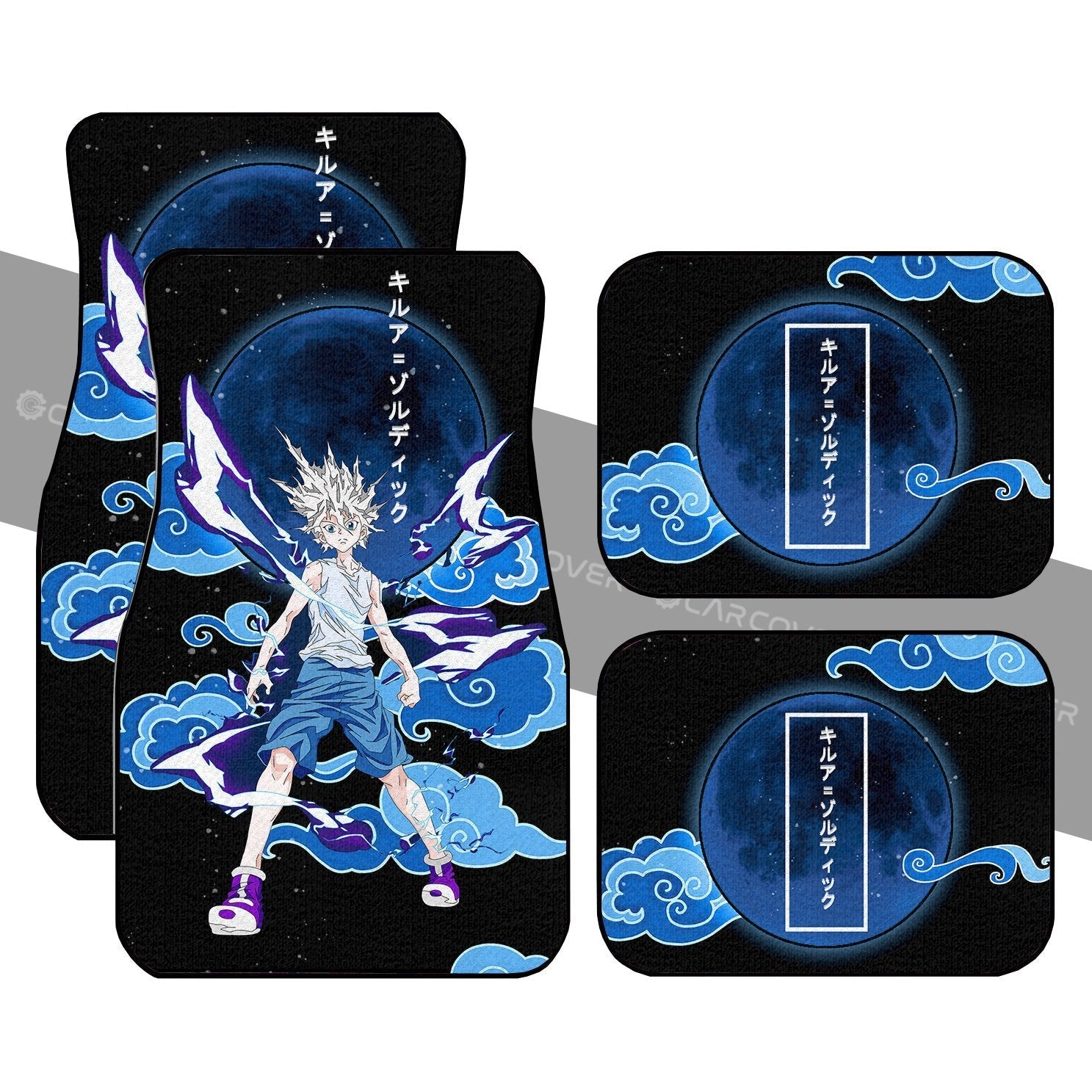 Killua Zoldyck Car Floor Mats Custom Anime Hunter x Hunter Car Interior Accessories - Gearcarcover - 1