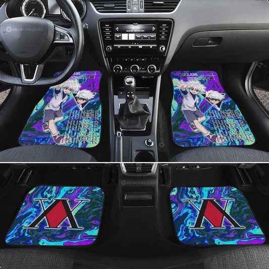 Killua Zoldyck Car Floor Mats Custom Car Accessories - Gearcarcover - 2