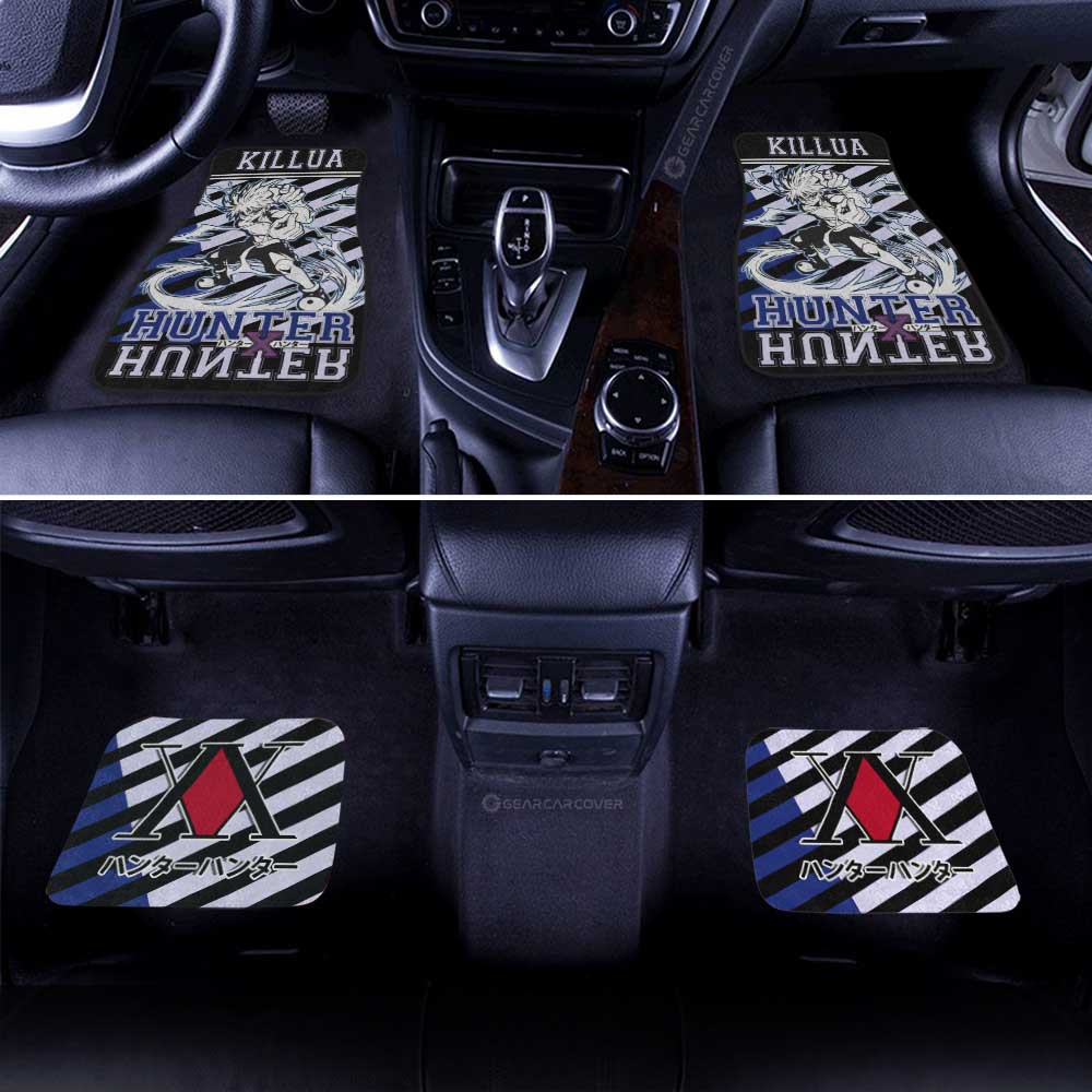 Killua Zoldyck Car Floor Mats Custom Car Accessories - Gearcarcover - 2