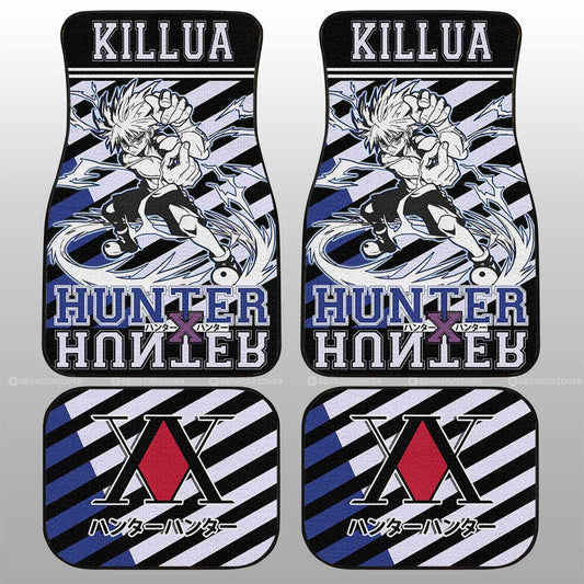 Killua Zoldyck Car Floor Mats Custom Car Accessories - Gearcarcover - 1