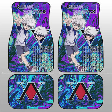 Killua Zoldyck Car Floor Mats Custom Car Accessories - Gearcarcover - 1