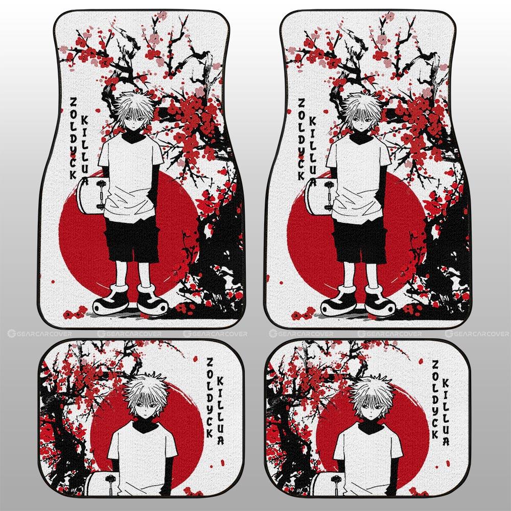 Killua Zoldyck Car Floor Mats Custom Japan Style Car Accessories - Gearcarcover - 2