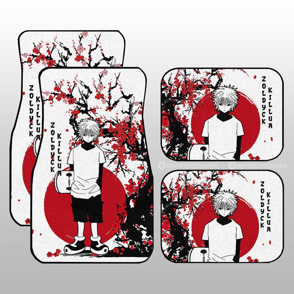 Killua Zoldyck Car Floor Mats Custom Japan Style Car Accessories - Gearcarcover - 1