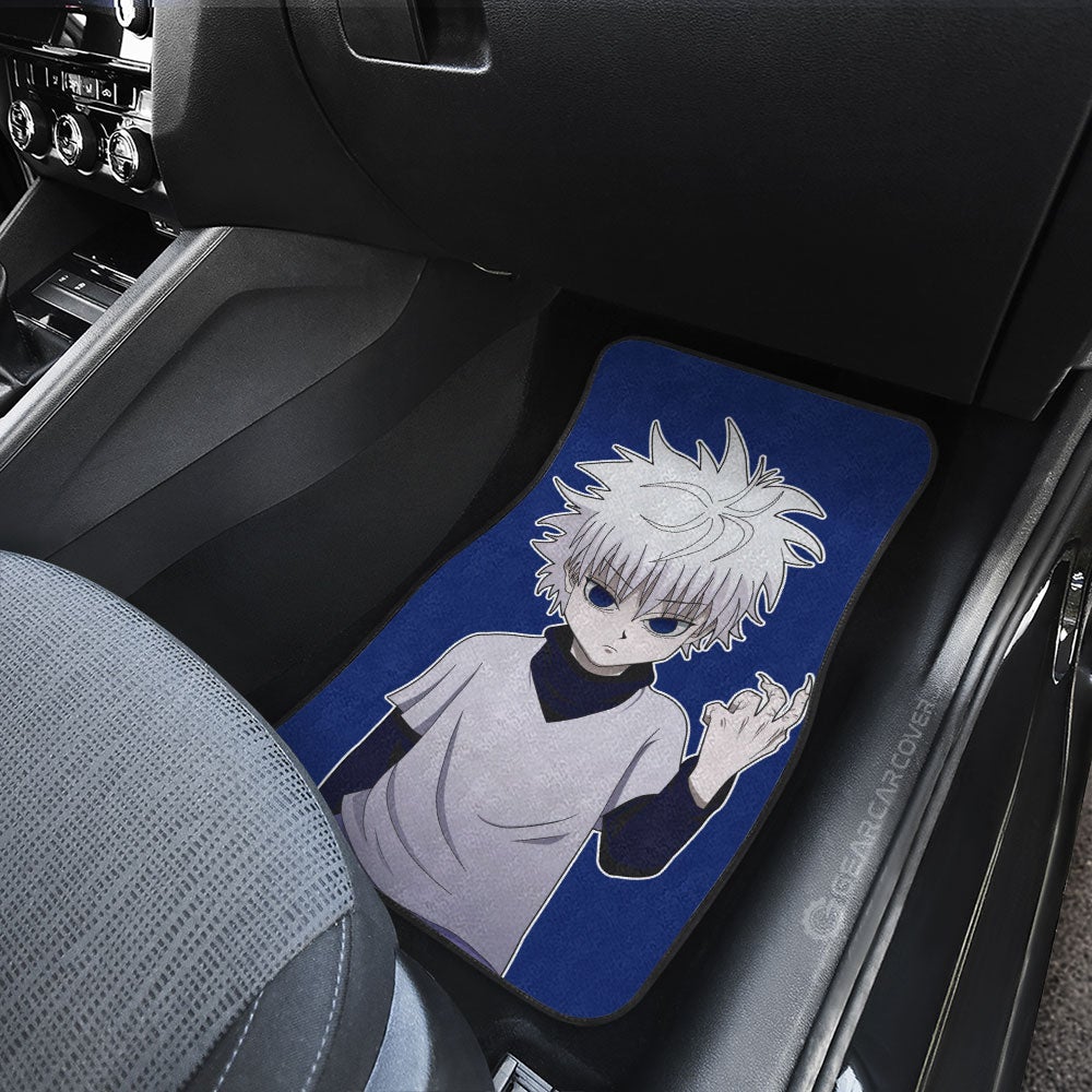 Killua Zoldyck Car Floor Mats Custom Main Hero Car Accessories - Gearcarcover - 4