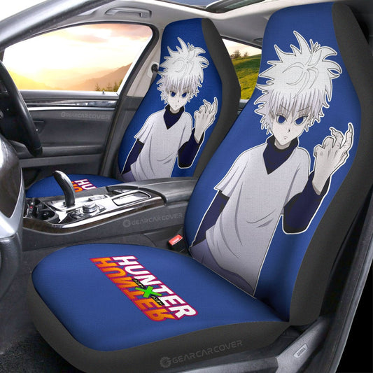 Killua Zoldyck Car Seat Covers Custom Main Hero Car Accessories - Gearcarcover - 2