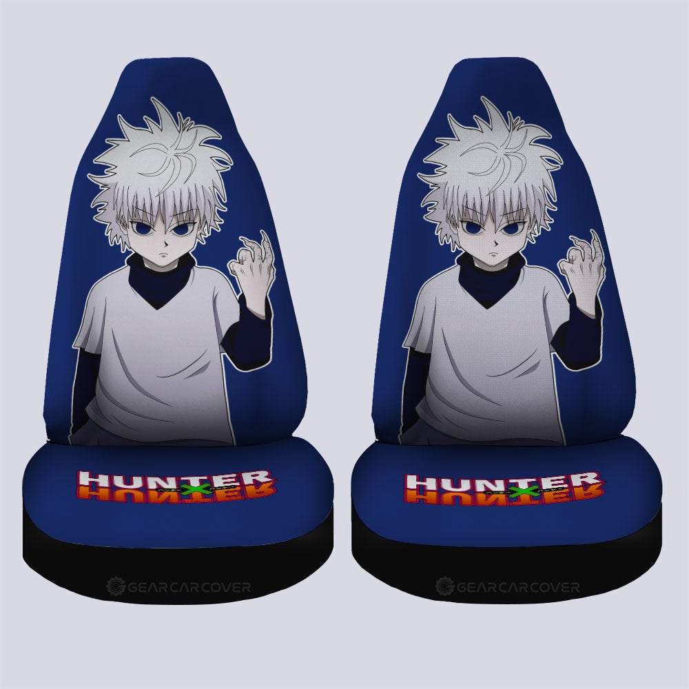 Killua Zoldyck Car Seat Covers Custom Main Hero Car Accessories - Gearcarcover - 4