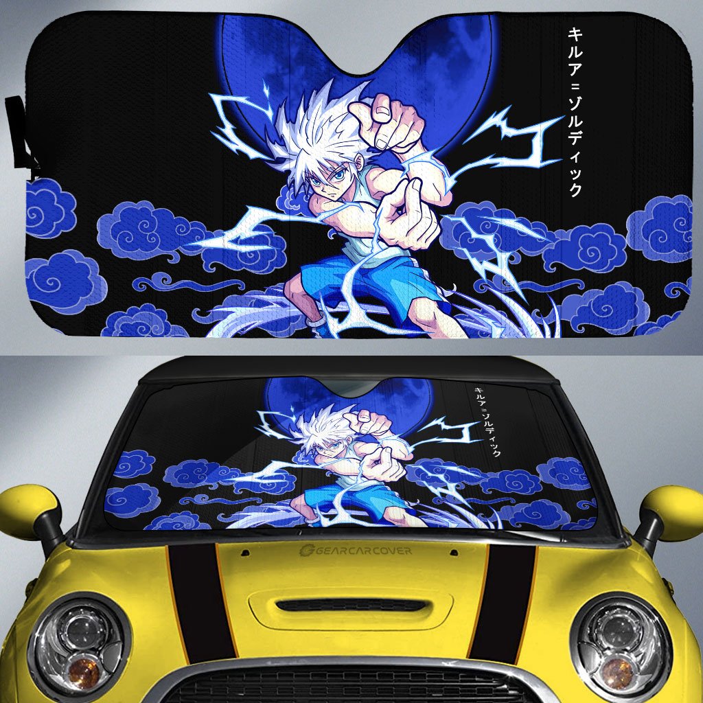 Killua Zoldyck Car Sunshade Custom Car Accessories - Gearcarcover - 1