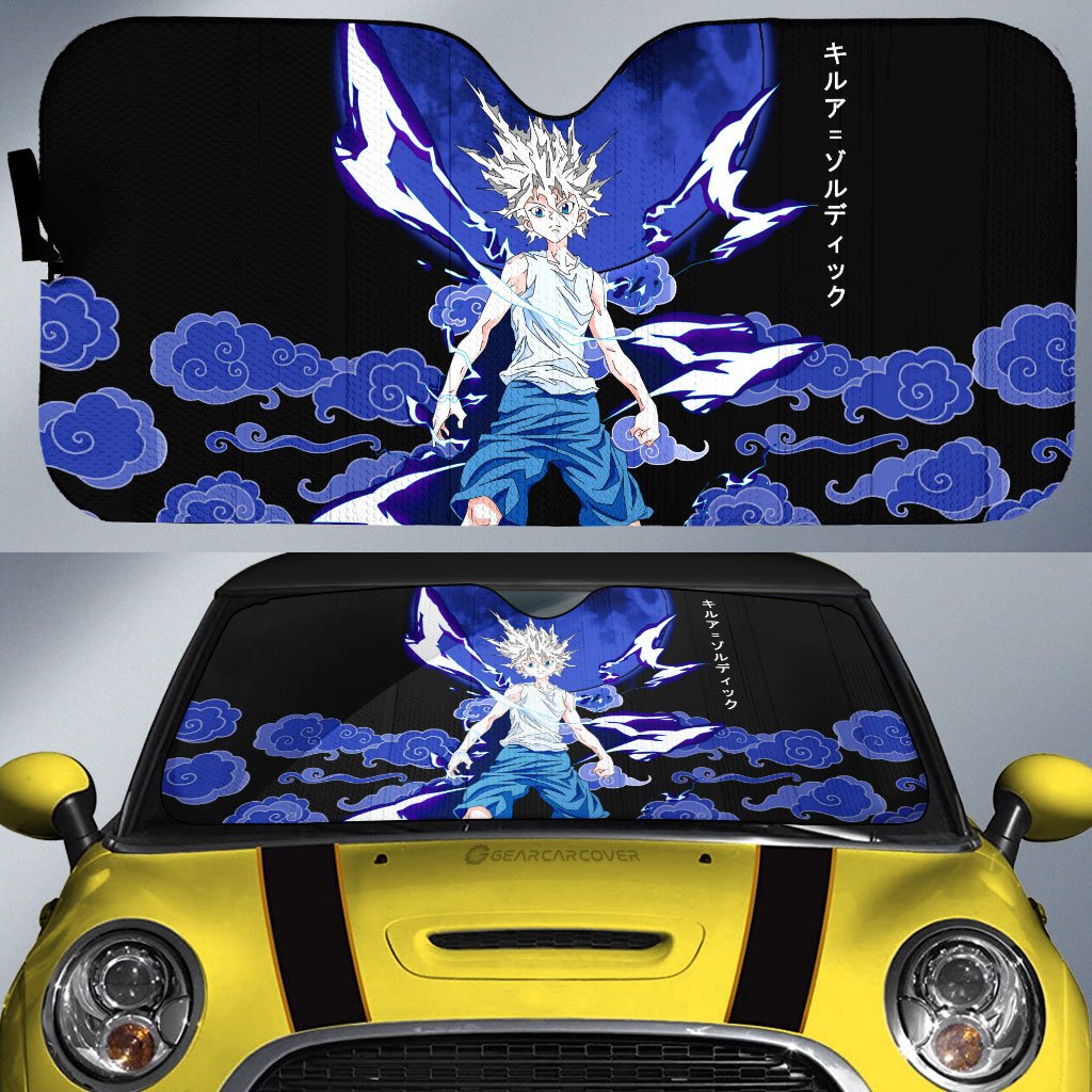 Killua Zoldyck Car Sunshade Custom Car Accessories - Gearcarcover - 1