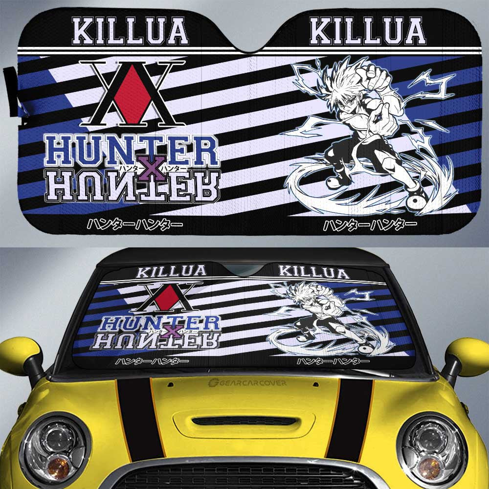 Killua Zoldyck Car Sunshade Custom Car Interior Accessories - Gearcarcover - 1