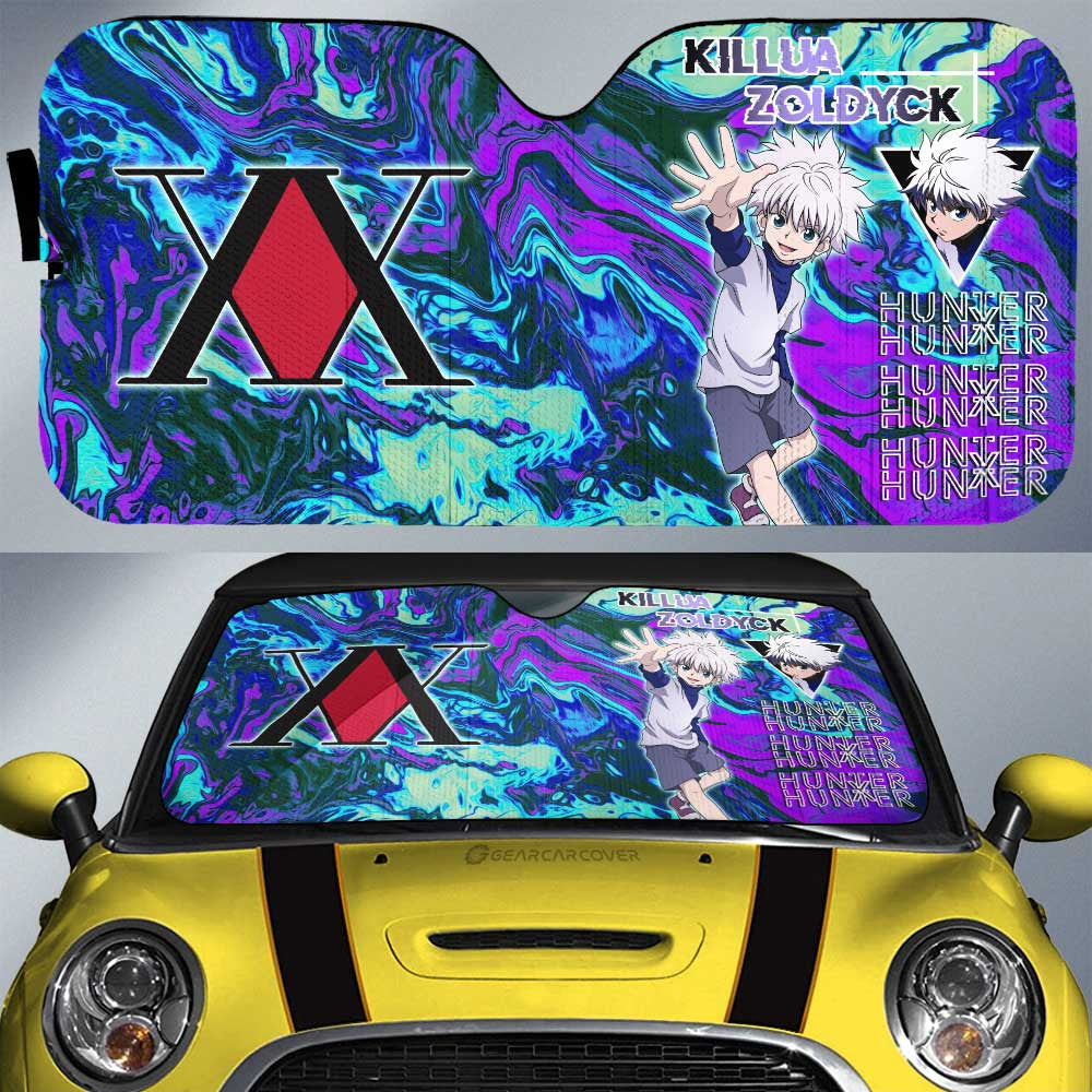 Killua Zoldyck Car Sunshade Custom Hunter x Hunter Anime Car Accessories - Gearcarcover - 1