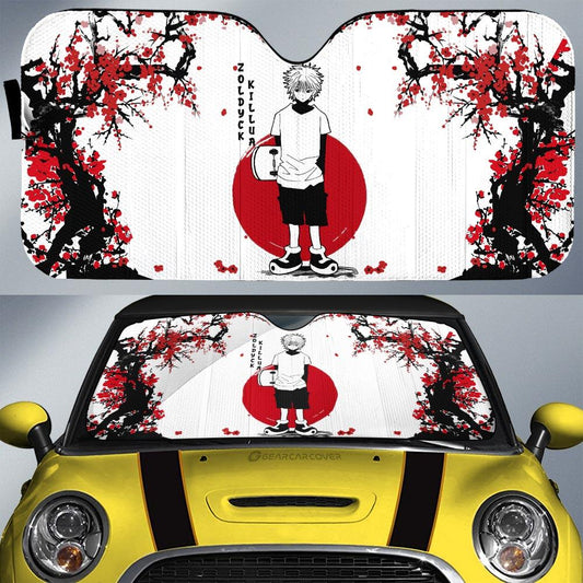 Killua Zoldyck Car Sunshade Custom Japan Style Car Accessories - Gearcarcover - 1