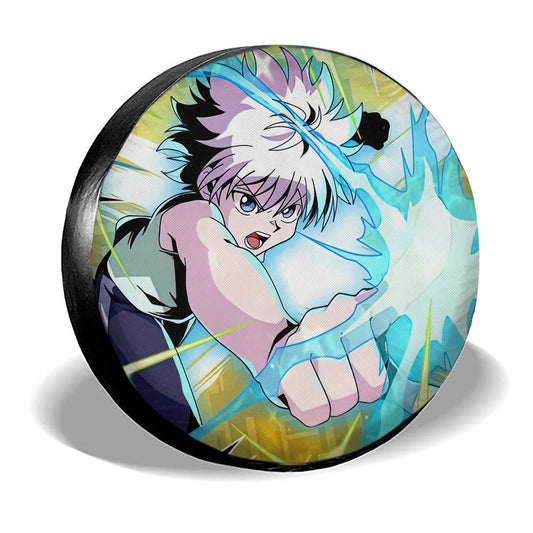 Killua Zoldyck Spare Tire Covers Custom Car Accessories - Gearcarcover - 2