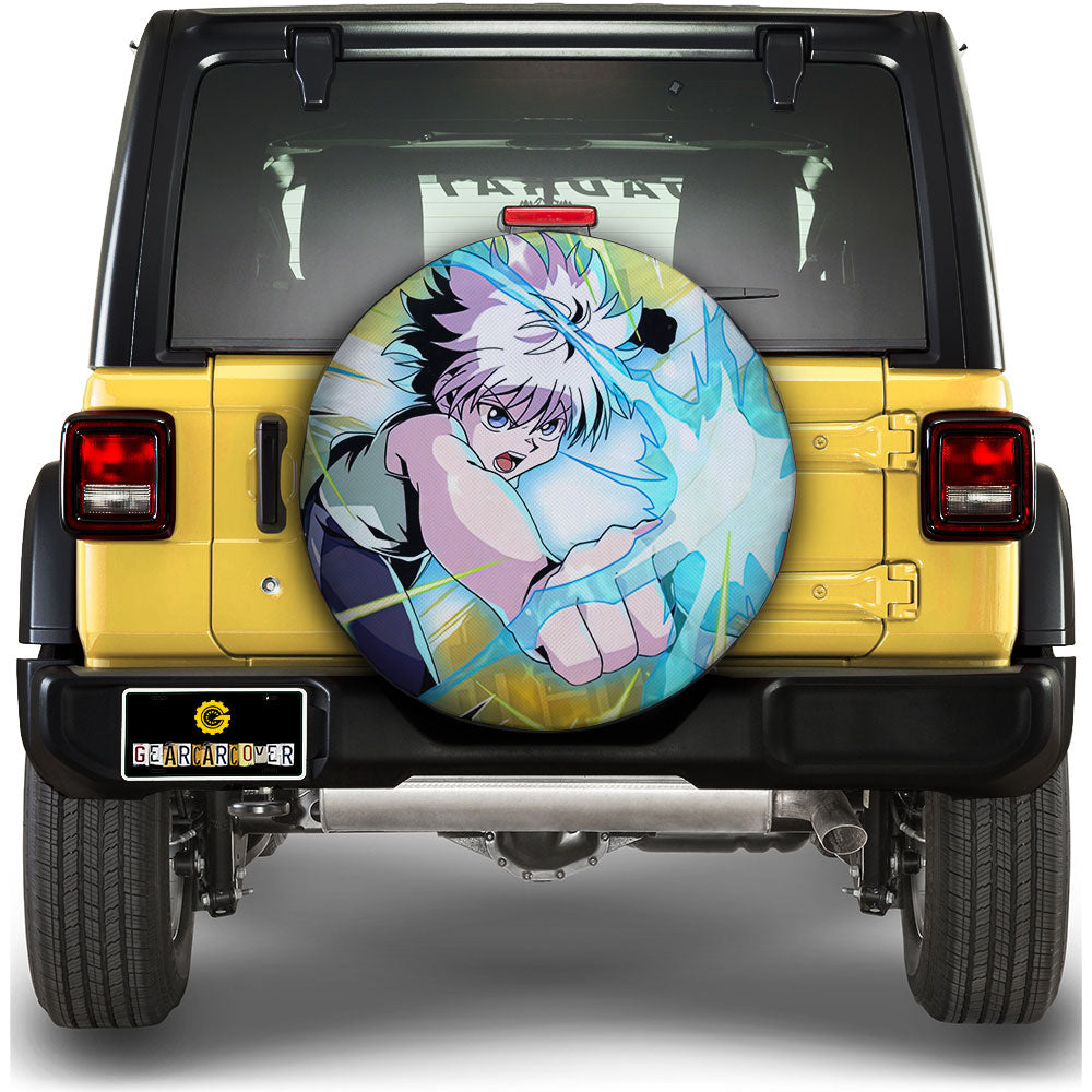 Killua Zoldyck Spare Tire Covers Custom Car Accessories - Gearcarcover - 1