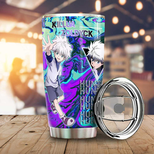 Killua Zoldyck Tumbler Cup Custom Car Accessories - Gearcarcover - 2