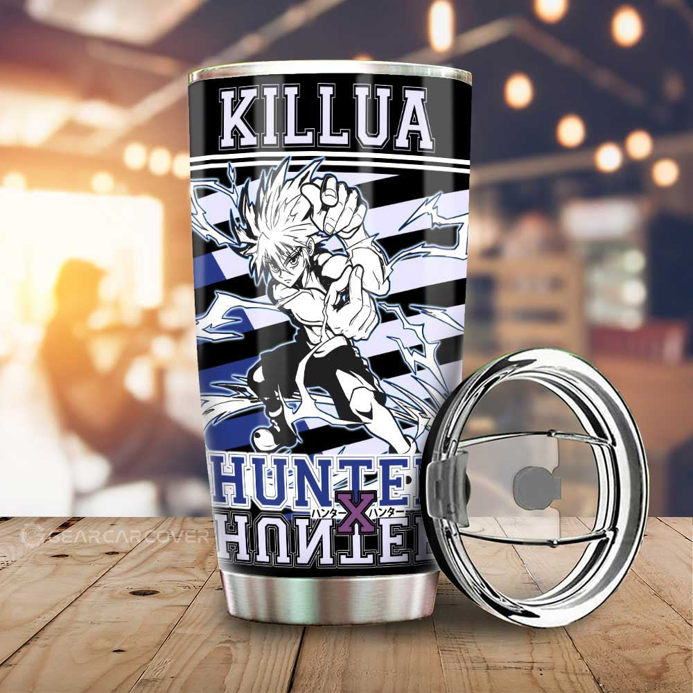 Killua Zoldyck Tumbler Cup Custom Car Interior Accessories - Gearcarcover - 1