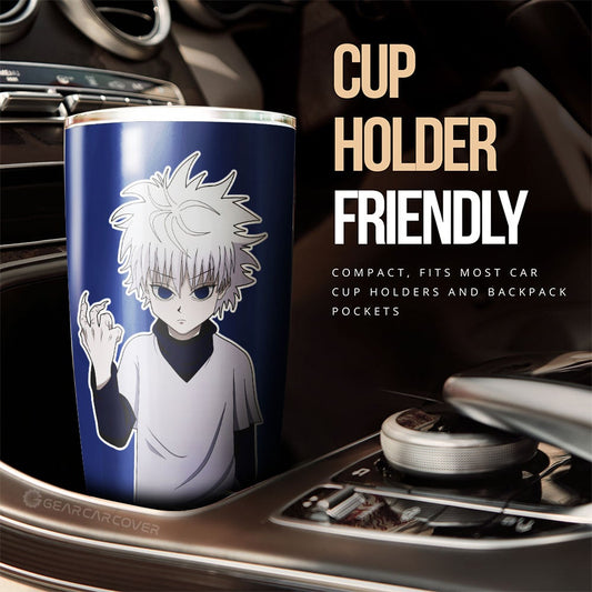 Killua Zoldyck Tumbler Cup Custom Main Hero Car Accessories - Gearcarcover - 2