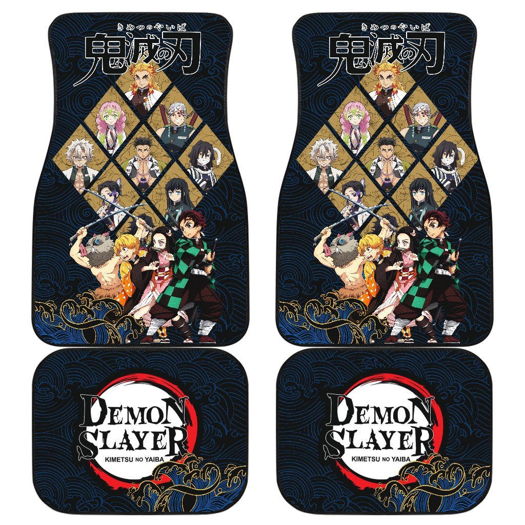 Kimetsu No Yaiba Demon Slayer Car Floor Mats Manga Mixed Anime - Gearcarcover - 1