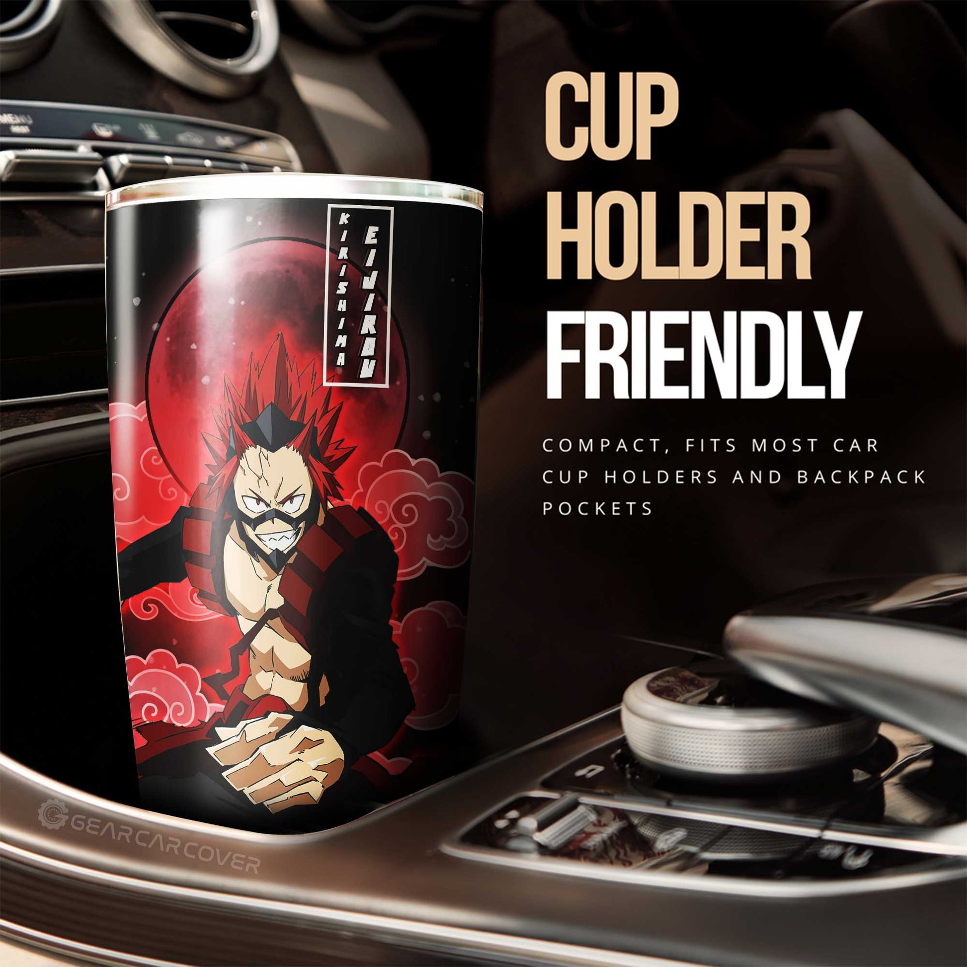 Kirishima Eijiro Tumbler Cup Custom Car Interior Accessories - Gearcarcover - 2