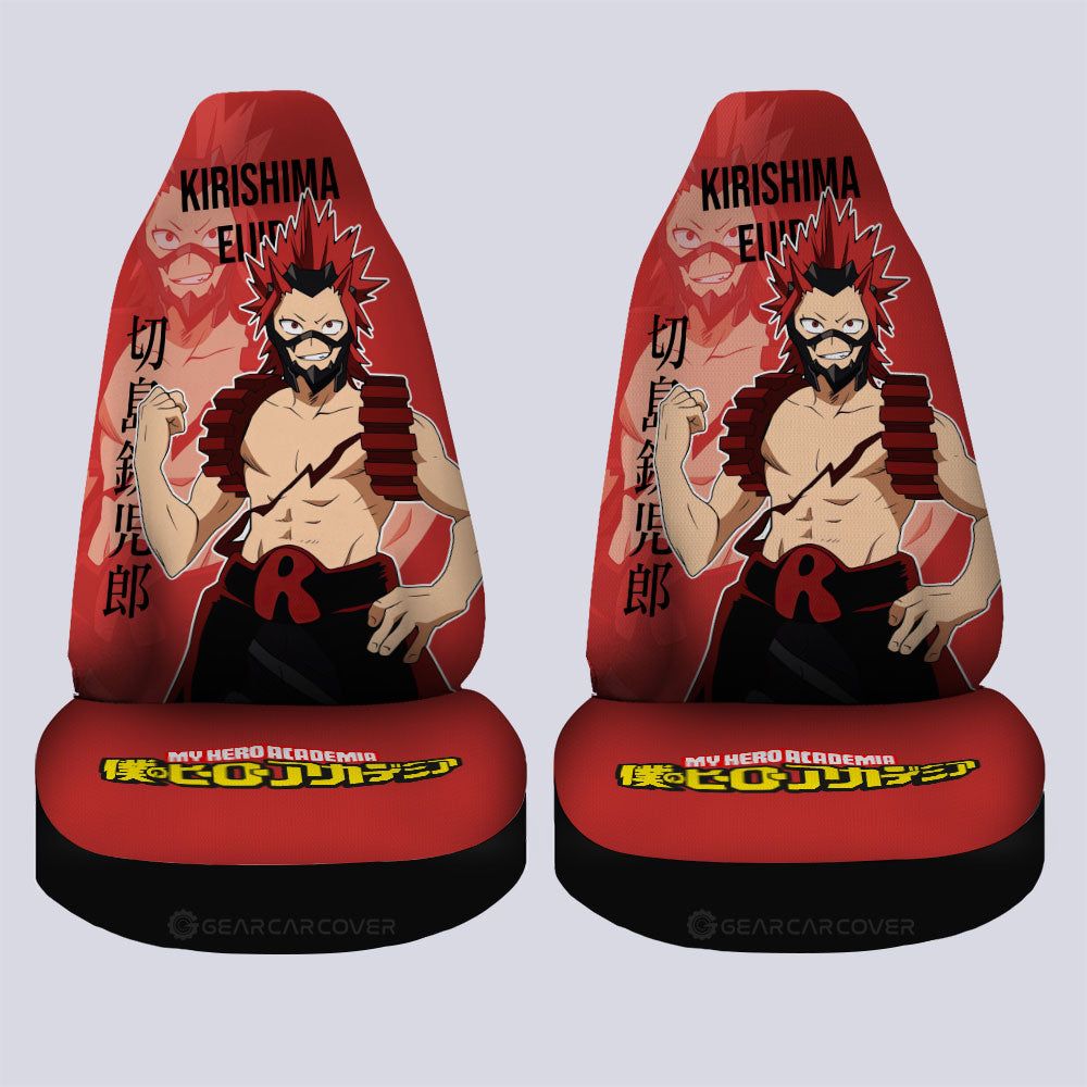 Kirishima Eijirou Car Seat Covers Custom Car Accessories For Fans - Gearcarcover - 4
